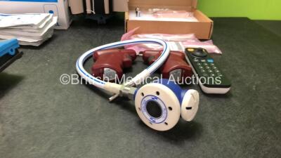 Mixed Lot Including 40 x Soft Cuff Ref SFT-N3-2B BP Cuffs, 30 x Zoll Ref 8900-003 ECG Electrodes *All Out of Date* 1 x Lumenis Footswitch, 1 x Eschmann Footswitch, 2 x EZ IO Power Drivers, 1 x Philips IntelliVue Ref 865244 Controller and 1 x Oxylitre N20/ - 3