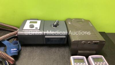 Mixed Lot Including 3 x ResMed S9 Escape CPAP Units with 4 x ResMed H4i Humidifier Units, 2 x AC Power Supplies and 1 x Breathing Mask (All Power Up) 1 x Philips Respironics REMstar Auto A Flex CPAP Unit with 1 x System One Humidifier Unit and 1 x AC Powe - 3