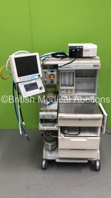 Datex-Ohmeda Aestiva/5 Anaesthesia Machine with Datex-Ohmeda Aestiva SmartVent 7900 Software Version 4.8 with Datex-Ohmeda Anaesthesia Monitor, Datex-Ohmeda Module Rack with E-CAiO Gas Module and D-Fend Water Trap, M-NESTPR Module with T1, T2, P1, P2, ECG