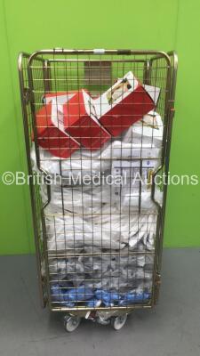 Cage of Consumables Including Disposable Coveralls, Face Masks and Protective Goggles (Cage Not Included)