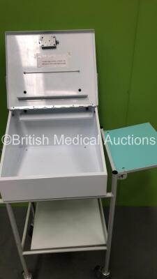 Mixed Lot Including 1 x Metal Dispensing Trolley, 1 x CareFusion Alaris Trolley and 1 x Examination Light (No Power) - 3