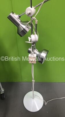 Mixed Lot Including 1 x Metal Dispensing Trolley, 1 x CareFusion Alaris Trolley and 1 x Examination Light (No Power) - 4