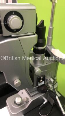 Opti Medical Pascal Photocoagulation Laser *Mfd - May 2008* Version 5.12 ELO Touchscreen Monitor and Key on Motorized Table (Powers Up, Table Tested Working) *OMC-202* - 5