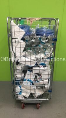 Cage of Face Masks, Hand Sanitiser and Tubing (Cage Not Included)