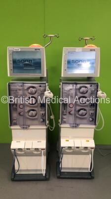 2 x Fresenius Medical Care 5008 Cordiax Dialysis Machines - Software Version 4.57 - Running Hours 33216 / 42442 (Both Power Up) *S/N 7VEA9420 / 5VEA2374*