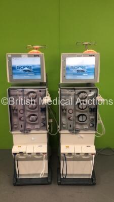 2 x Fresenius Medical Care 5008 Cordiax Dialysis Machines - Software Version 4.57 - Running Hours 34953 / 37165 (Both Power Up) *S/N 6VEA4928 / 7VEA9418 *
