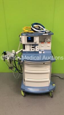 Drager Fabius GS Premium Anaesthesia Machine Software Version 3.34a - Total Run Hours 11308 - Total Vent Hours 830 with Bellows, Absorber and Hoses *Mfd 2014* (Powers Up)