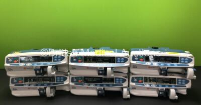 6 x CareFusion Alaris GH Syringe Pumps (All Power Up, 2 x Require Service) *RI*