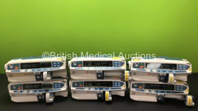 6 x CareFusion Alaris CC Syringe Pumps (All Power Up, 2 x Require Service) *RI*