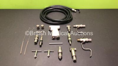 DeSoutter Podiatry Drill-Saw Set Including 1 x Multidrive Handpiece MPZ-450, Various Attachments and Hose in Tray *SN 08/00620*