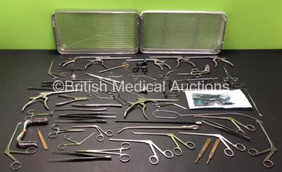 Job Lot of Surgical Instruments in 2 x Trays