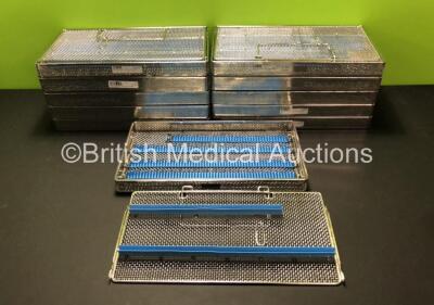 11 x Metal Surgical Instrument Trays