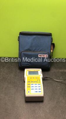 Metron SpO2 Analyzer Software Revision 1.15 with 1 x Finger Probe and 1 x AC Power Supply in Carry Bag (Powers Up)