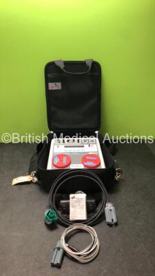 Bio Tek QED 6 Defibrillator Analyzer Software Version 2.07 in Carry Bag (Powers Up)