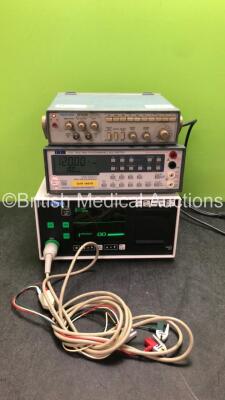 Mixed Lot Including 1 x 1 x TTi 1705 True RMS Programmable Multimeter Unit, 1 x HME EM119 Monitoring Unit with 1 x 3 Lead ECG Lead and 1 x Tektronix CFG250 Generator (All Power Up)