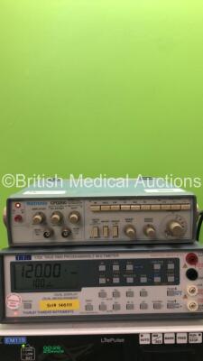 Mixed Lot Including 1 x 1 x TTi 1705 True RMS Programmable Multimeter Unit, 1 x HME EM119 Monitoring Unit with 1 x 3 Lead ECG Lead and 1 x Tektronix CFG250 Generator (All Power Up) - 2