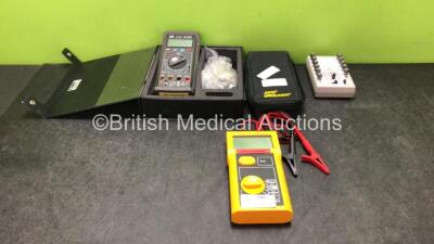 Mixed Lot Including 1 x TES 2732 Data Logger Multimeter (No Power) 1 x RS Components 205-312 Tester Unit (No Power) 1 x Bio Tek ECG Plus Meter (Powers Up)