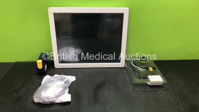 Mixed Lot Including 1 x Pari Mini Pump, 1 x enCheck Model 400 Testing Tool, 1 x Elo E000169 Touch Screen Monitor, 1 x Laerdal 780412 Disposable Tubing