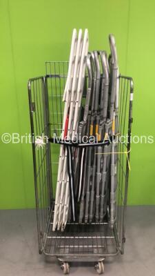 7 x Aluminium Scoop Stretchers and 3 x Spinal Boards (Cage Not Included)