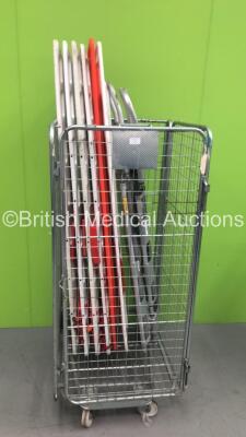 2 x Aluminium Scoop Stretchers and 6 x Spinal Boards (Cage Not Included)