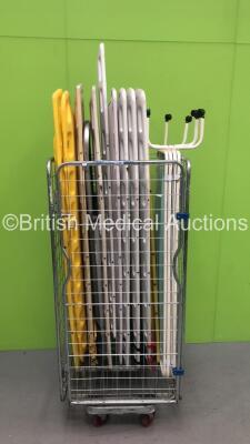 9 x Spinal Boards, 1 x Aluminium Scoop Stretcher and 1 x Privacy Curtain (Cage Not Included)