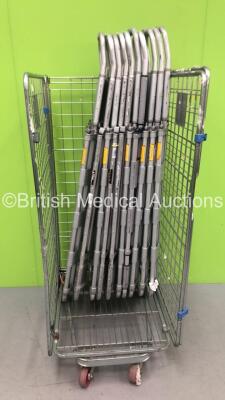 10 x Aluminium Scoop Stretchers (Cage Not Included)