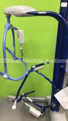 1 x Roma Wheelchair, 1 x Heine Patient Examination Lamp on Stand (No Bulb) and 1 x Arjo Maxi Move Electric Patient Hoist with Battery and Controller (No Power) - 4