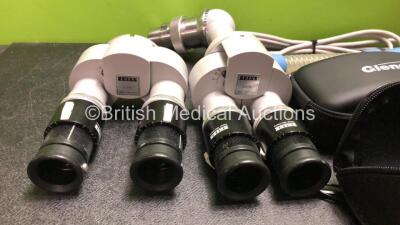 Mixed Lot Including 1 x Zeiss f=170 Microscope Binocular Eyepieces, 4 x Glendale Eye Protectors, 1 x Breathing Tube and 1 x RS Model 3610 Power Supply - 2