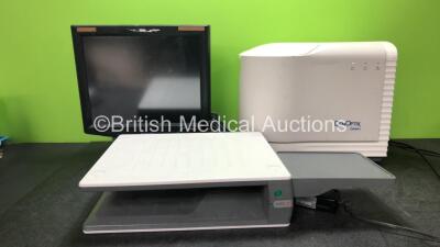 Mixed Lot Including 1 x Barco Monitor with 1 x AC Power Supply (Powers Up) 1 x AGFA Type 5162/110 ID Tablet with 1 x AC Power Supply (Powers Up) 1 x Gendex Denoptix Dental X Ray Imaging Unit (Powers Up) *LP*