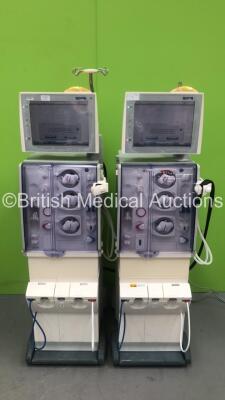 2 x Fresenius Medical Care 5008 Dialysis Machines Software Version 4.01 - Running Hours 46836 / 41413 with Hoses (Both Power Up)