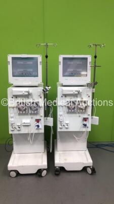 2 x B-Braun Dialog + Dialysis Machines Software Version 8.2A - Running Hours 60098 / 60634 (Both Power Up)