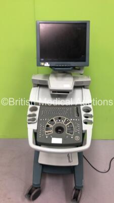 BK Medical Pro Focus Ultrasound Scanner *S/N 1890881* (Powers Up - Monitor Arm Damaged - Monitor Not Attached to Machine - Missing Dials/ Buttons - See Pictures)
