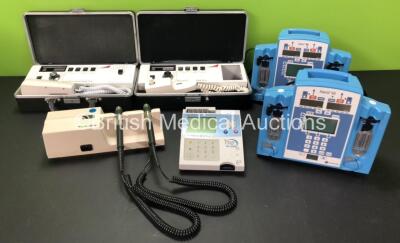 Mixed Lot Including 2 x Horwell Neurothesiometers (1 x Missing Casing - See Photos) 1 x Welch Allyn 767 Series Transformer, 1 x Biosite Triage MeterPro and 2 x Alaris SE Pumps