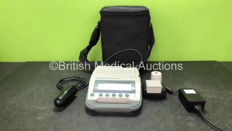 BVI 3000 Bladder Scanner with 2 x Batteries, 1 x Battery Charger and 1 x Transducer / Probe (Powers Up with Calibration Message)