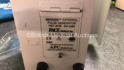 Mixed Lot Including 1 x LSU Suction Unit with 1 x Cup in Carry Bag (Powers Up) 1 x APC Ref 4170 Bedside Pulse External Pulse Generator, 1 x Sonicaid Team Duo Fetal Monitor with 2 x Sonicaid Team Care Units (All Power Up) *SN 78371472582, 1243, 738XL020390 - 4