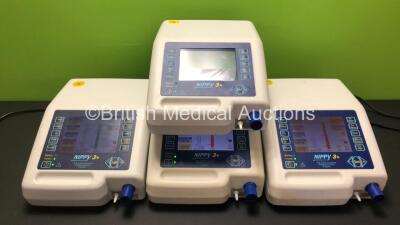 4 x B & D Electromedical Nippy 3+ Ventilators (All Power Up) *GL*