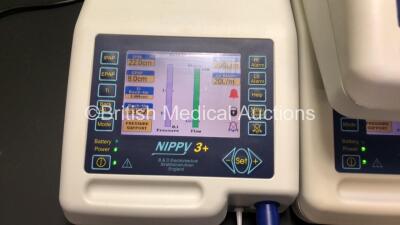 4 x B & D Electromedical Nippy 3+ Ventilators (All Power Up) *GL* - 2