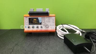 Drager Oxylog 3000 Portable Ventilator *Mfd - 2009* Software Version 1.24 with 1 x Hose and 1 x Power Supply (Powers Up) *SN SSAB-0022*
