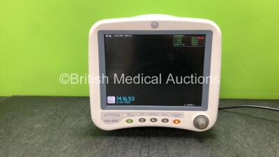 GE Dash 4000 Patient Monitor Including ECG, NBP, CO2, BP1, BP2, SpO2 and Temp/CO Options (Powers Up) *GL*