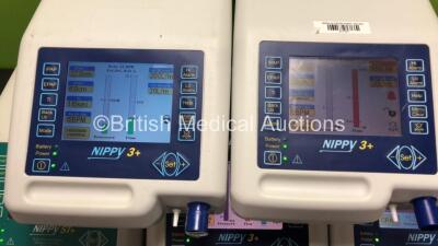 Job Lot Including 4 x B & D Electromedical Nippy 3+ Ventilators and 1 x B & D Nippy ST+ (All Power Up) - 2