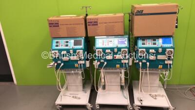 3 x Gambro AK 200 Ultra S Dialysis Machines Software Version 11.11 with Accessories and Hoses (2 x Power Up) *S/N 25568 / 16675 / 25569*