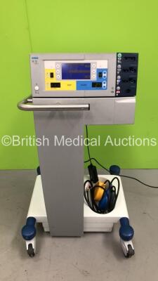 ERBE VIO 300 S Electrosurgical / Diathermy Unit Software Version 1.1.1 on Stand with Dual Footswitch (Powers Up) *S/N 11284294*