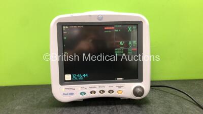 GE Dash 4000 Patient Monitor Including ECG, NBP, CO2, BP1, BP2, SpO2 and Temp/CO Options (Powers Up) *GL*