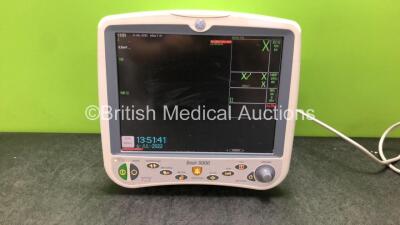 GE Dash 5000 Patient Monitor Including ECG, NBP, CO2, BP1/3, BP2/4, SpO2 and Temp/CO Options (Powers Up) *GL*