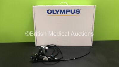 Olympus CYF-240 Video Cystoscope in Case - Engineer's Report : Optical System - No Fault Found, Angulation - No Fault Found, Insertion Tube - Crush and Kink Marks Present, Light Transmission - No Fault Found, Channels - No Fault Found, Leak Check - No Fau