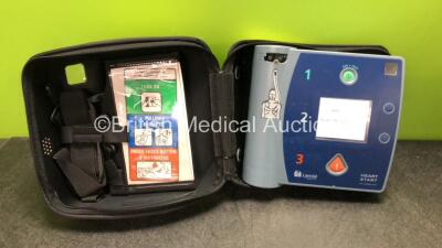 Laerdal Heart Start FR2+ Defibrillator with 1 x Philips M3863A Battery in Carry Case *Install Date 09-2017* (Powers Up and Passes Self Test) *SN 1208295723*