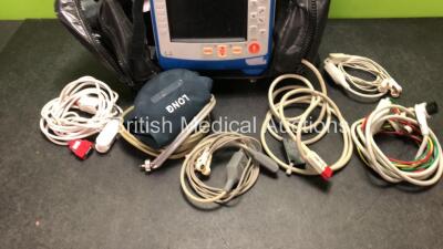 Zoll X Series Monitor/Defibrillator Including ECG, SPO2, NIBP, CO2 and Printer Options with 1 x Sure Power II Battery, 1 x NIBP Cuff and Hose, 1 x 4 Lead ECG Lead, 2 x 6 Lead ECG Leads, 1 x Trunk Cable and 1 x SPO2 Finger Sensors in Carry Bag (Powers Up a - 6