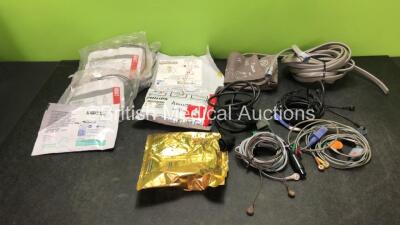 Mixed Lot Including Defibrillator Pads and Patient Monitoring Cables