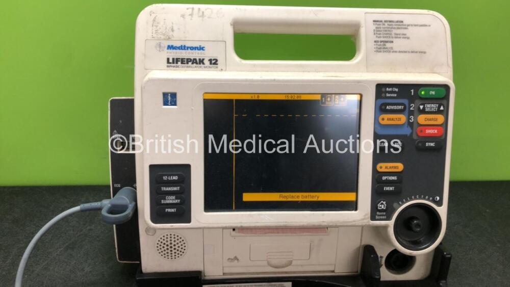 Medtronic Physio Control Lifepak 12 Biphasic Defibrillator / Monitor ...