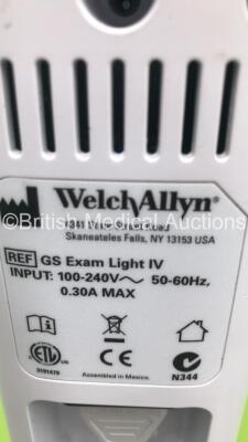 1 x Welch Alkyn 420 Series Patient Monitor on Stand with Leads, 1 x Welch Allyn Blood Pressure Meter and 1 x Welch Allyn GS Patient Examination Lamp on Stand (Powers Up with Good Bulb) - 6